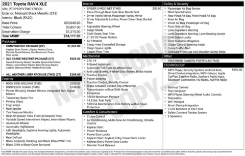 Photos of 2021 Toyota RAV4 XLE for sale in Atlantic, IA at Gregg Young Chrysler Dodge Jeep Ram of Atlantic