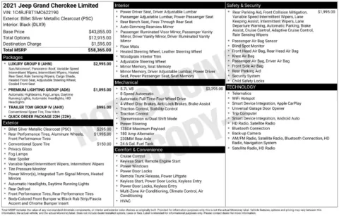 Photos of 2021 Jeep Grand Cherokee Limited for sale in Atlantic, IA at Gregg Young Chrysler Dodge Jeep Ram of Atlantic