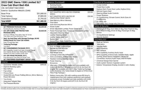 Photos of 2022 GMC Sierra 1500 Limited SLT for sale in Atlantic, IA at Gregg Young Chrysler Dodge Jeep Ram of Atlantic