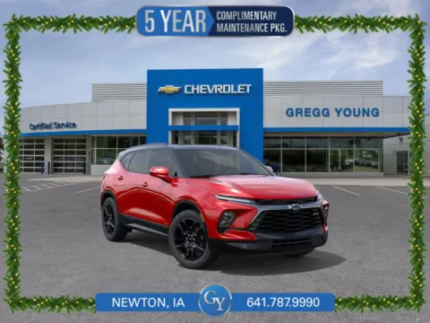 Red 2025 Chevrolet Blazer RS for sale in Newton, IA