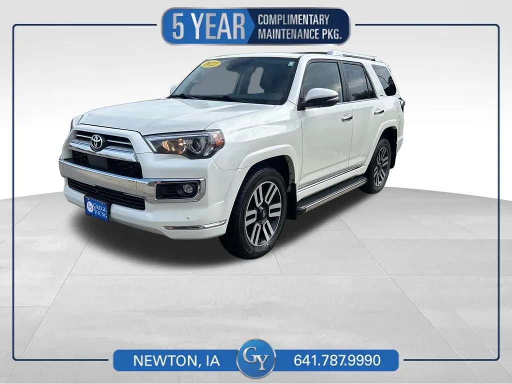 White 2022 Toyota 4Runner Limited for sale in Newton, IA