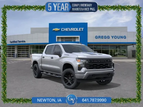 Gray 2025 Chevrolet Silverado 1500 Custom for sale in Newton, IA