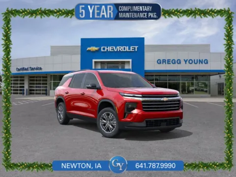 Red 2026 Chevrolet Traverse LT for sale in Newton, IA