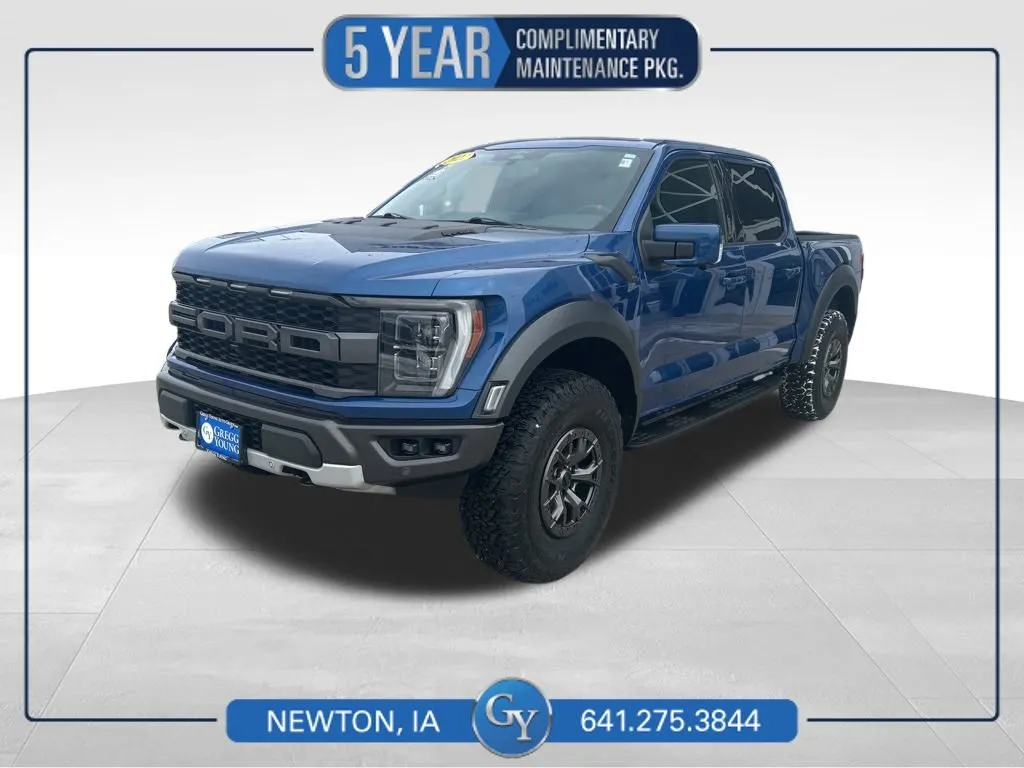 Blue 2022 Ford F-150 Raptor for sale in Newton, IA