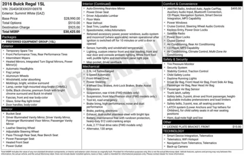 Photos of 2016 Buick Regal Turbo for sale in Newton, IA at Gregg Young of Newton