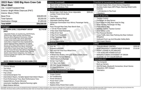 Photos of 2022 Ram 1500 Big Horn/Lone Star for sale in Newton, IA at Gregg Young of Newton