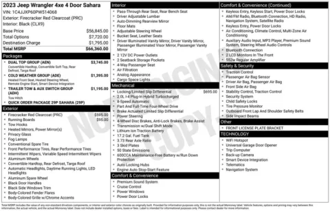 Photos of 2023 Jeep Wrangler Sahara 4xe for sale in Newton, IA at Gregg Young of Newton