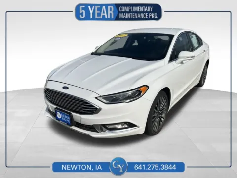 White 2017 Ford Fusion SE for sale in Newton, IA