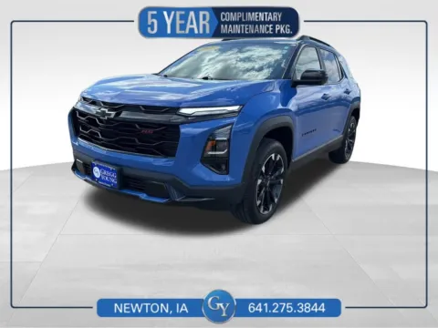 Blue 2025 Chevrolet Equinox RS for sale in Newton, IA