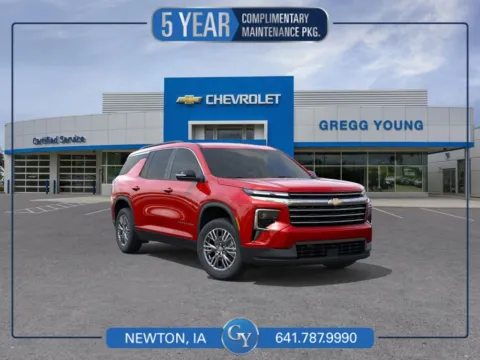 Red 2026 Chevrolet Traverse LT for sale in Newton, IA