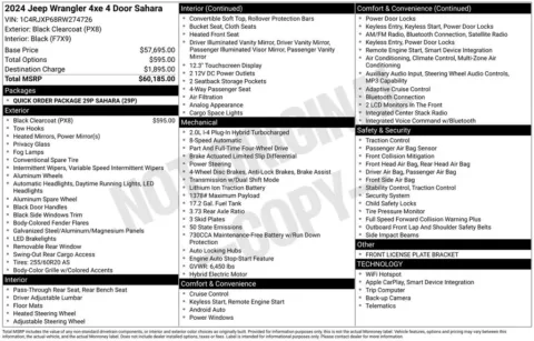 Photos of 2024 Jeep Wrangler Sahara 4xe for sale in Newton, IA at Gregg Young of Newton
