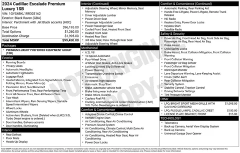 Photos of 2024 Cadillac Escalade Premium Luxury for sale in Newton, IA at Gregg Young of Newton