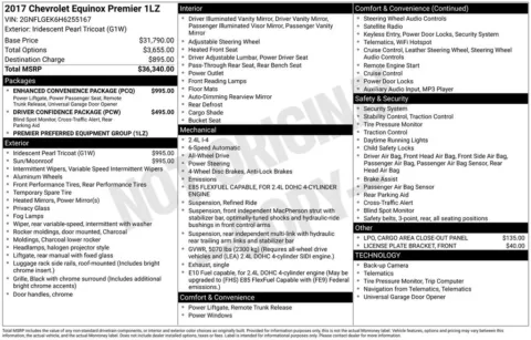 Photos of 2017 Chevrolet Equinox Premier for sale in Newton, IA at Gregg Young of Newton