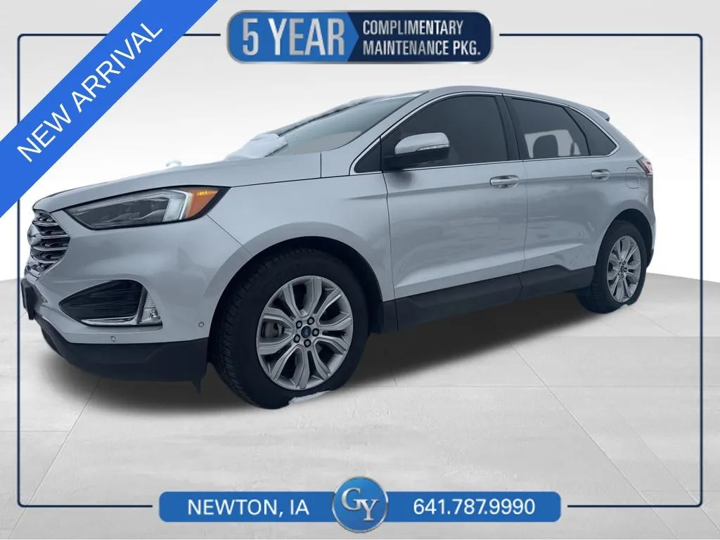 Silver 2019 Ford Edge Titanium for sale in Newton, IA