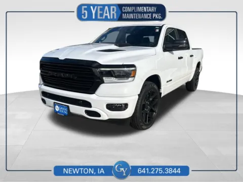 White 2024 Ram 1500 Laramie for sale in Newton, IA