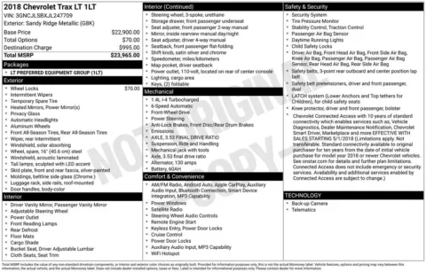 Photos of 2018 Chevrolet Trax LT for sale in Newton, IA at Gregg Young Chevrolet Newton