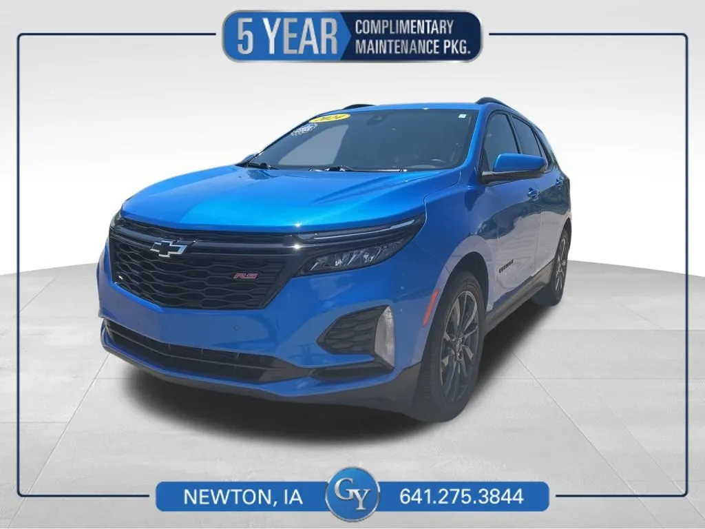 Blue 2024 Chevrolet Equinox RS for sale in Newton, IA