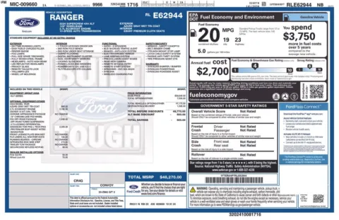 Photos of 2024 Ford Ranger XLT for sale in Newton, IA at Gregg Young Chevrolet Newton