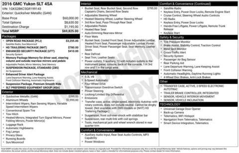 Photos of 2016 GMC Yukon SLT for sale in Newton, IA at Gregg Young Chevrolet Newton