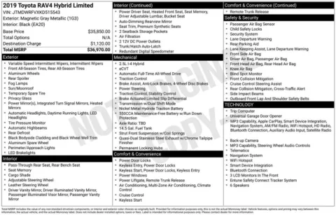Photos of 2019 Toyota RAV4 Hybrid Limited for sale in Newton, IA at Gregg Young Chevrolet Newton