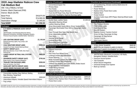 Photos of 2020 Jeep Gladiator Rubicon for sale in Newton, IA at Gregg Young Chevrolet Newton