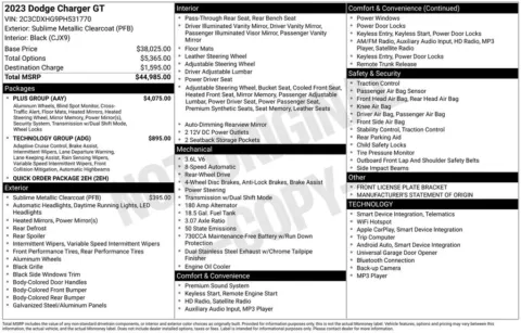 Photos of 2023 Dodge Charger GT for sale in Newton, IA at Gregg Young Chevrolet Newton