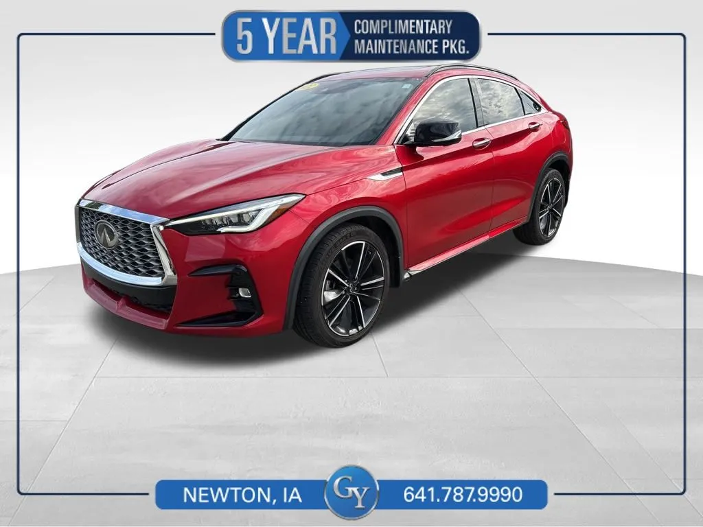 Red 2022 INFINITI QX55 SENSORY for sale in Newton, IA