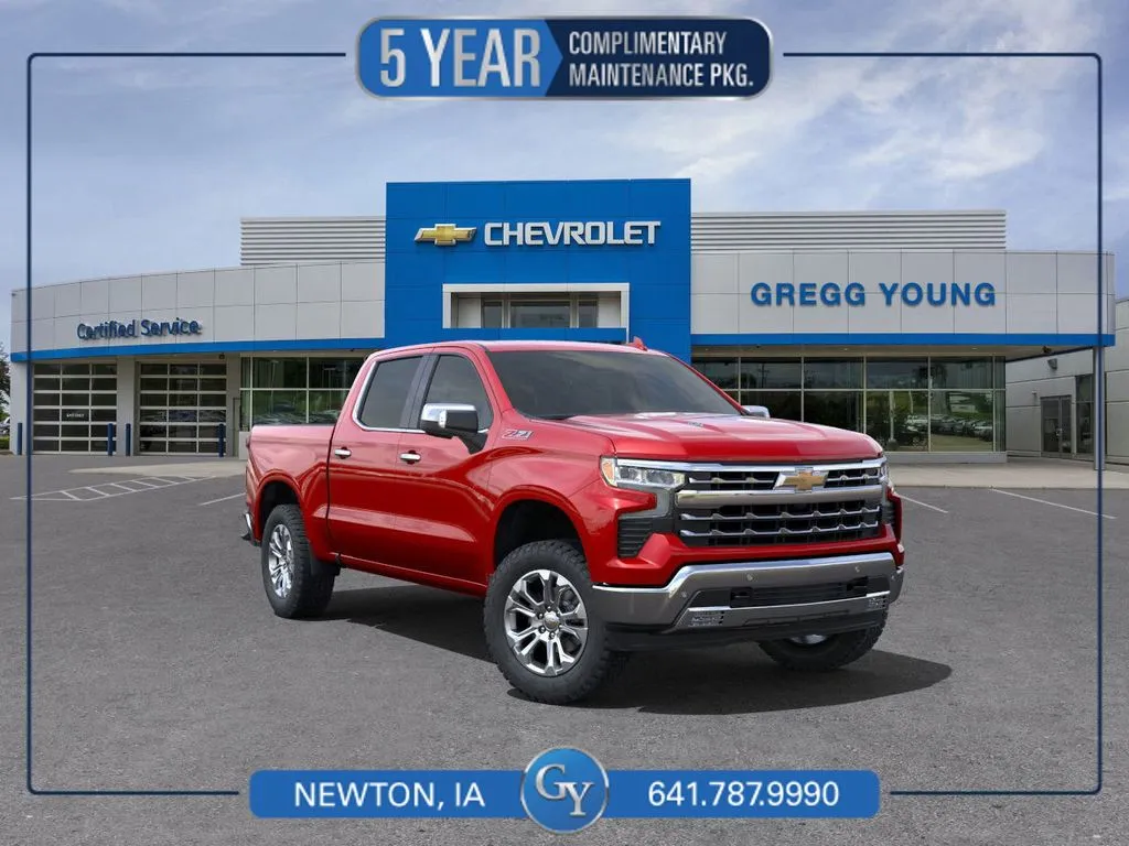 Red 2025 Chevrolet Silverado 1500 LTZ for sale in Newton, IA