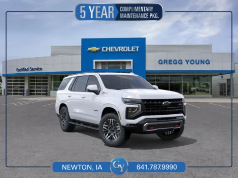 White 2026 Chevrolet Tahoe Z71 for sale in Newton, IA