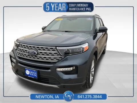 Blue 2022 Ford Explorer Limited for sale in Newton, IA