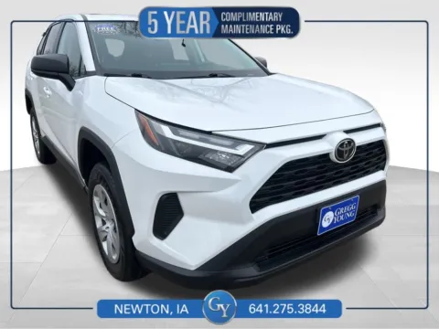 White 2024 Toyota RAV4 LE for sale in Newton, IA