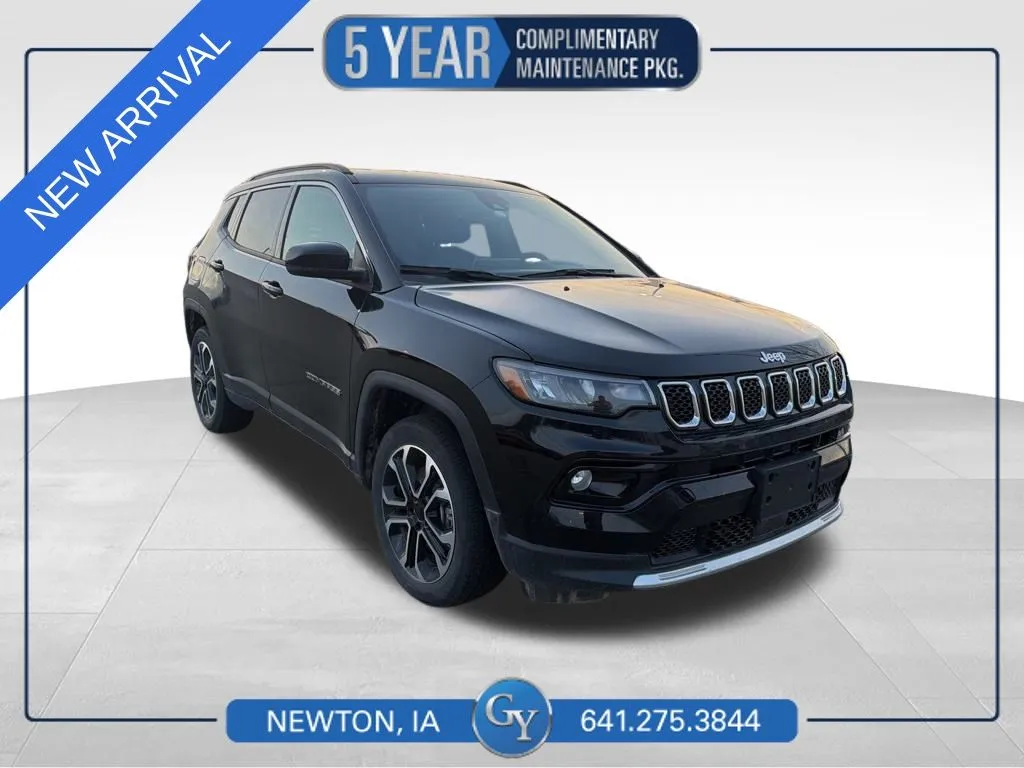Black 2024 Jeep Compass Limited for sale in Newton, IA