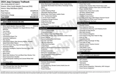 Photos of 2024 Jeep Compass Trailhawk for sale in Newton, IA at Gregg Young Chevrolet Newton