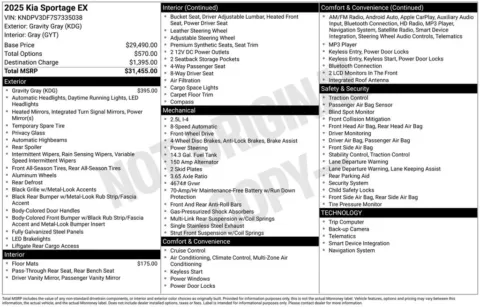 Photos of 2025 Kia Sportage EX for sale in Newton, IA at Gregg Young Chevrolet Newton