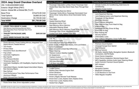 Photos of 2024 Jeep Grand Cherokee Overland for sale in Newton, IA at Gregg Young Chevrolet Newton