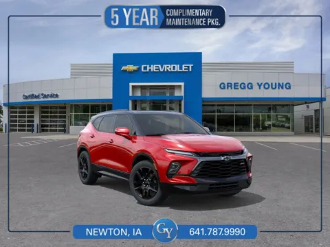 Red 2025 Chevrolet Blazer RS for sale in Newton, IA