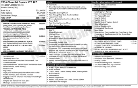 Photos of 2016 Chevrolet Equinox LTZ for sale in Newton, IA at Gregg Young Chevrolet Newton