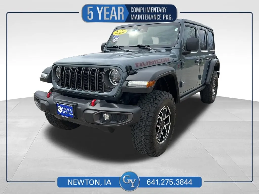Gray 2024 Jeep Wrangler Rubicon for sale in Newton, IA