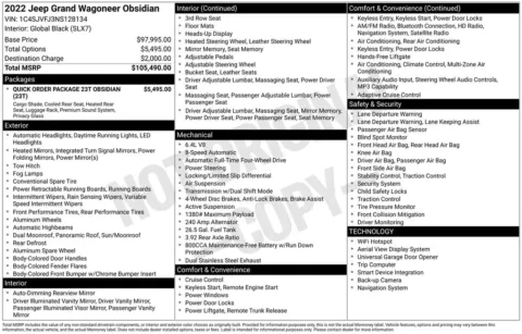 Photos of 2022 Jeep Grand Wagoneer Series II for sale in Newton, IA at Gregg Young Chevrolet Newton