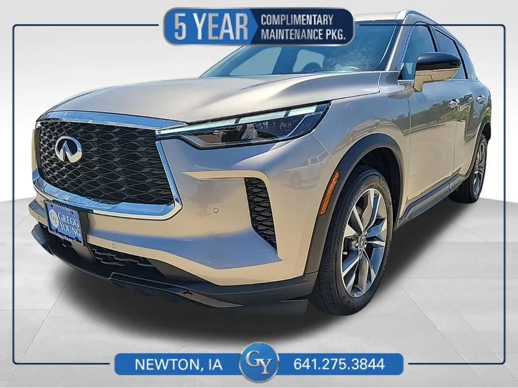 Silver 2024 INFINITI QX60 LUXE for sale in Newton, IA