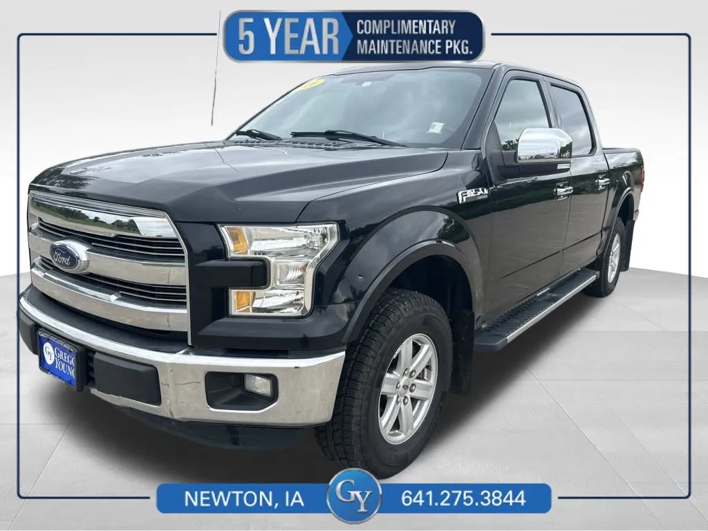 Black 2016 Ford F-150 Lariat for sale in Newton, IA