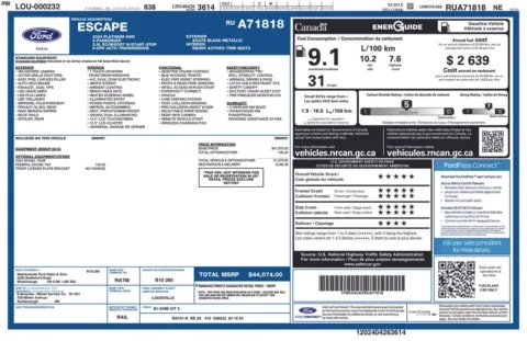 Photos of 2024 Ford Escape Platinum for sale in Newton, IA at Gregg Young Chevrolet Newton