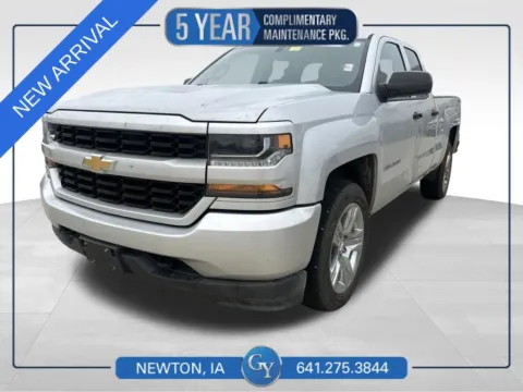 Silver 2017 Chevrolet Silverado 1500 Custom for sale in Newton, IA