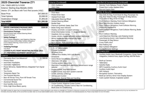 Photos of 2025 Chevrolet Traverse Z71 for sale in Newton, IA at Gregg Young Chevrolet Newton