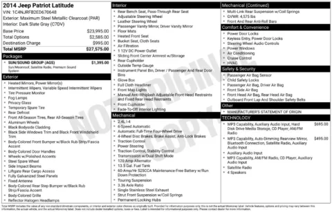 Photos of 2014 Jeep Patriot Latitude for sale in Newton, IA at Gregg Young Chevrolet Newton