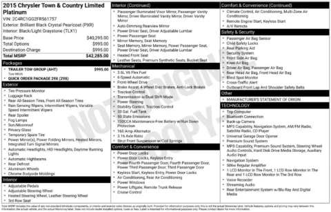 Photos of 2015 Chrysler Town & Country Limited for sale in Newton, IA at Gregg Young Chevrolet Newton