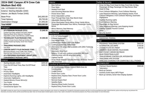 Photos of 2024 GMC Canyon AT4 for sale in Newton, IA at Gregg Young Chevrolet Newton