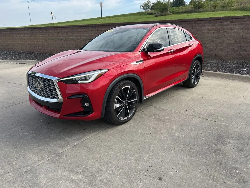 Red 2022 INFINITI QX55 SENSORY for sale in Newton, IA