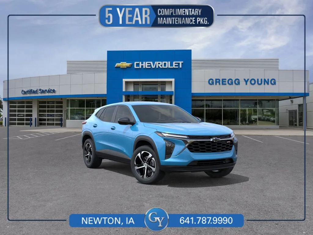 Blue 2026 Chevrolet Trax 1RS for sale in Newton, IA