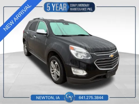 Black 2016 Chevrolet Equinox LTZ for sale in Newton, IA